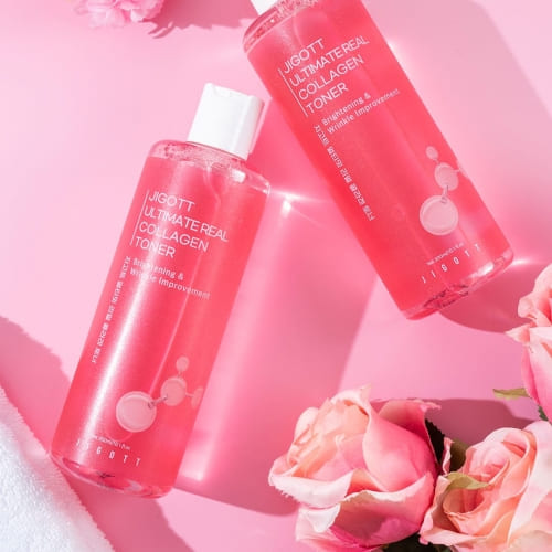 Jigott Ultimate Real Collagen Toner — Firming + Brightening — Hydrolyzed Collagen & Niacinamide — Wholesale K-Beauty