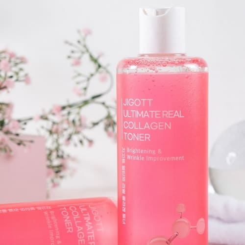 Jigott Ultimate Real Collagen Toner — Firming + Brightening — Hydrolyzed Collagen & Niacinamide — Wholesale K-Beauty
