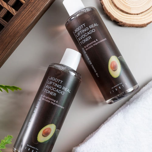 Jigott Daily Fresh Real Avocado Toner — Nourishing + Firming — Avocado Fruit Extract & Niacinamide — Wholesale K-Beauty