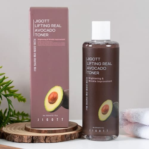 Jigott Daily Fresh Real Avocado Toner — Nourishing + Firming — Avocado Fruit Extract & Niacinamide — Wholesale K-Beauty