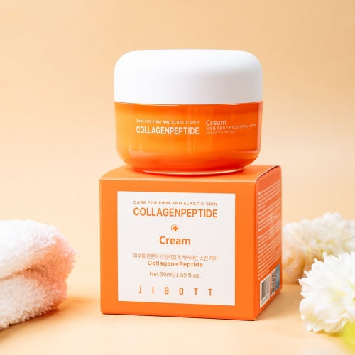 Jigott Collagen Peptide Cream – Firming & Elasticity Moisturizer | K-Beauty Wholesale in USA