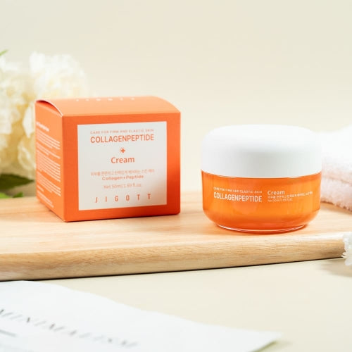Jigott Collagen Peptide Cream – Firming & Elasticity Moisturizer | K-Beauty Wholesale in USA
