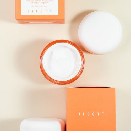 Jigott Collagen Peptide Cream – Firming & Elasticity Moisturizer | K-Beauty Wholesale in USA