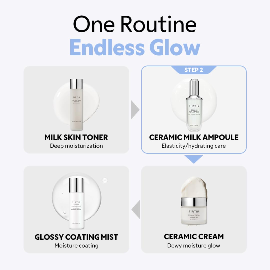 TIRTIR Ceramic Milk Ampoule (40mL) | Wholesale K-Beauty