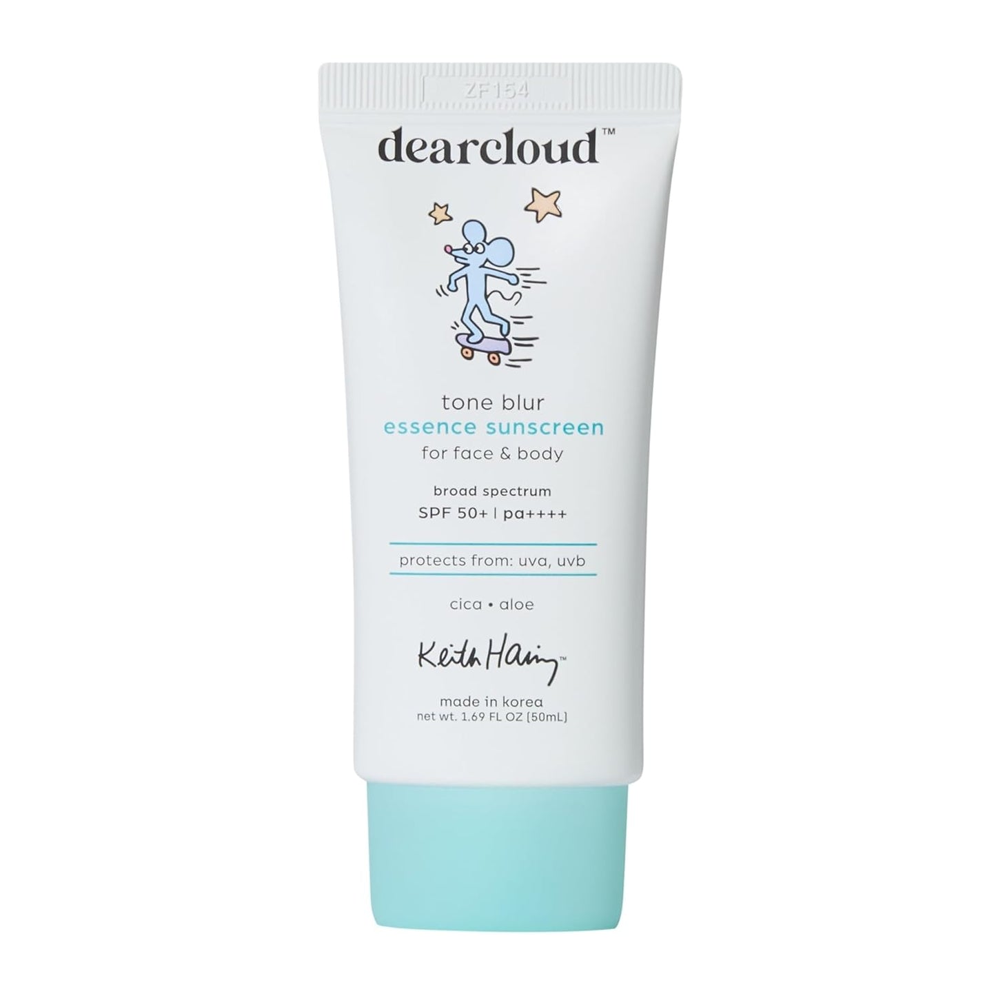 Dearcloud x Keith Haring Tone Blur Essence Sunscreen SPF 50 — Vegan Primer + UV Protection — Wholesale K-Beauty