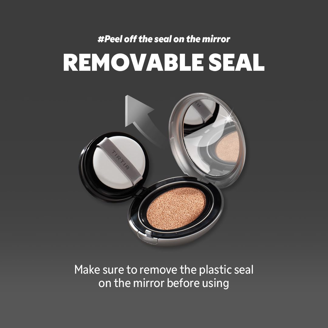 TIRTIR Aura Silver Cushion Foundation - Semi-Glow Finish + Radiant Coverage + Hydration - Wholesale K-Beauty