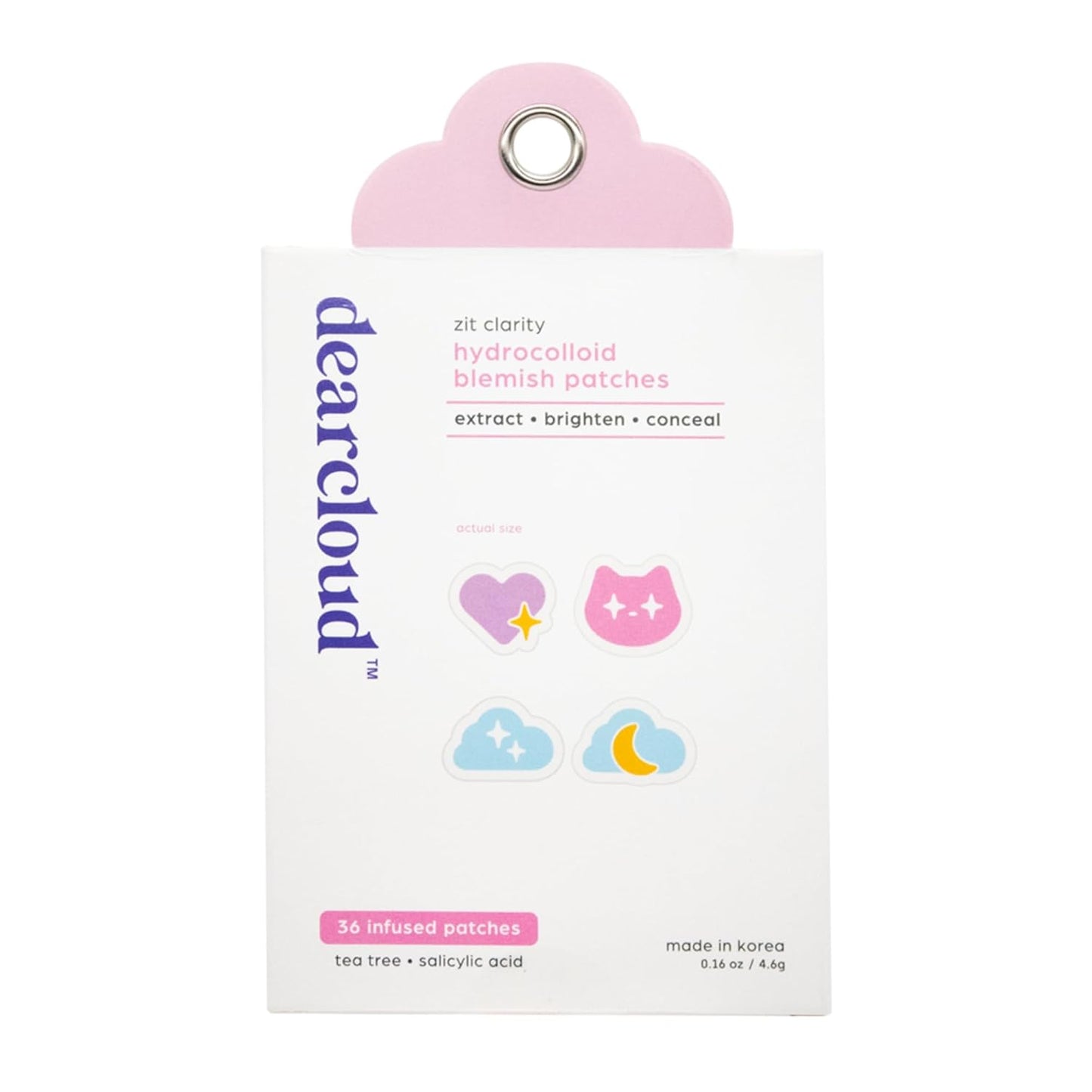 Dearcloud Blemish Patch — Zit Clarity Compact 36ct with Tea Tree + Salicylic Acid — Wholesale K-Beauty