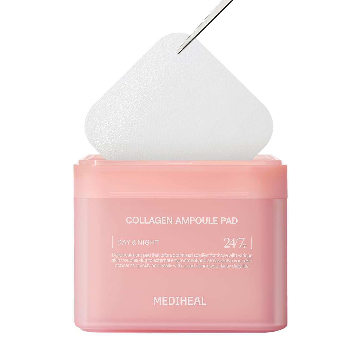 Mediheal Collagen Ampoule Toner Pad – Firming Vegan Pads with Collagen & Ceramide for Wrinkle Care | Wholesale K-Beauty