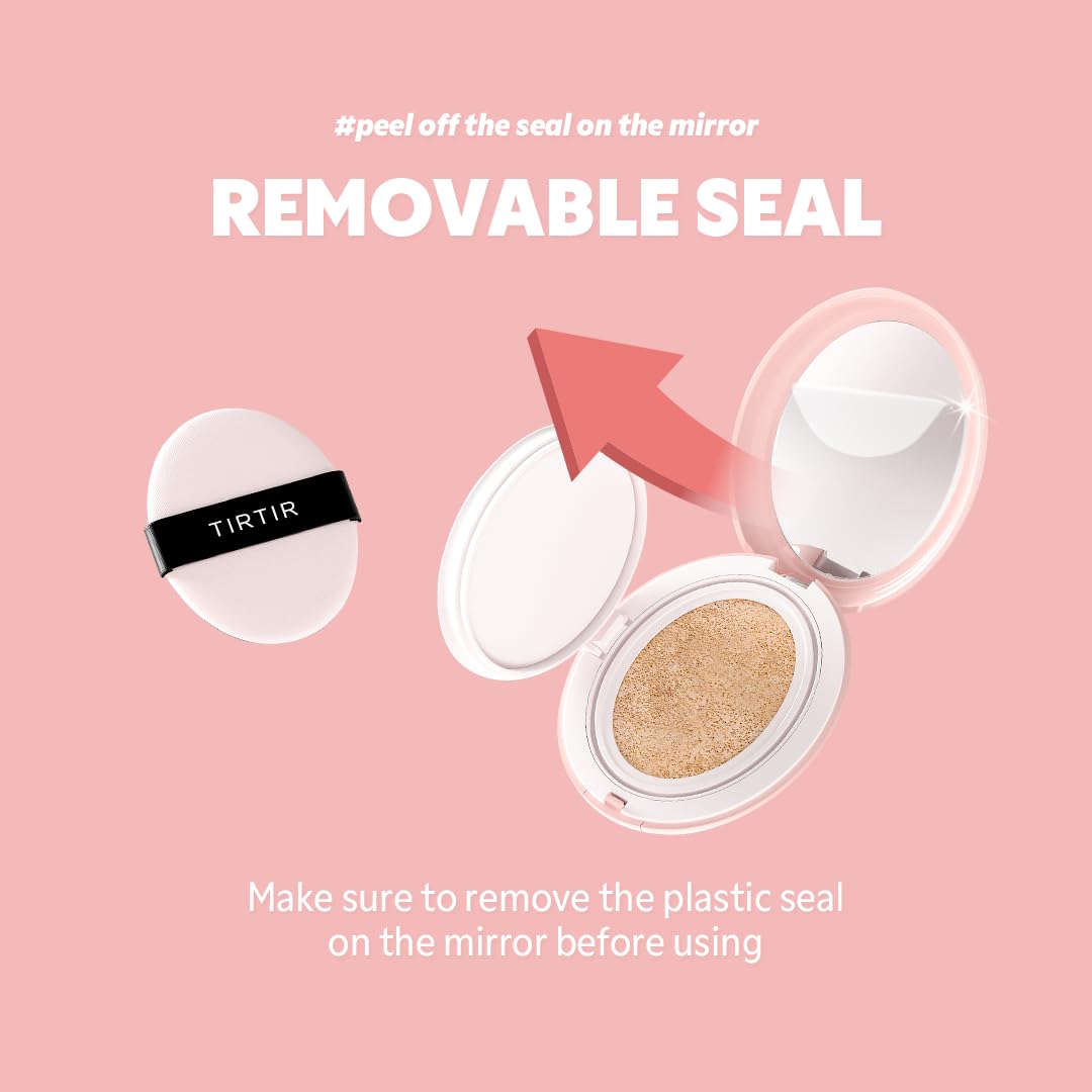 TIRTIR Pink Cushion Foundation - Full Coverage + Matte Finish + Long Wear - Wholesale K-Beauty