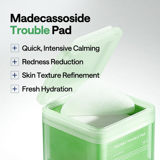 Mediheal Teatree Trouble Toner Pad – Calming & Soothing Vegan Gauze Pads for Acne-Prone Skin | Wholesale K-Beauty