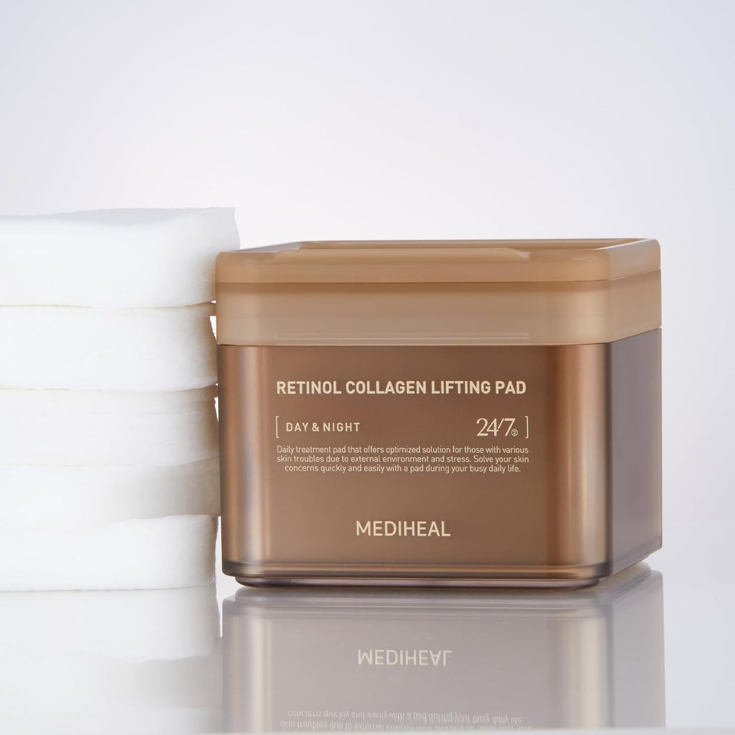 Mediheal Retinol Collagen Lifting Toner Pad – Firming Vegan Pads with Pure Retinol & Dual Collagen | Wholesale K-Beauty