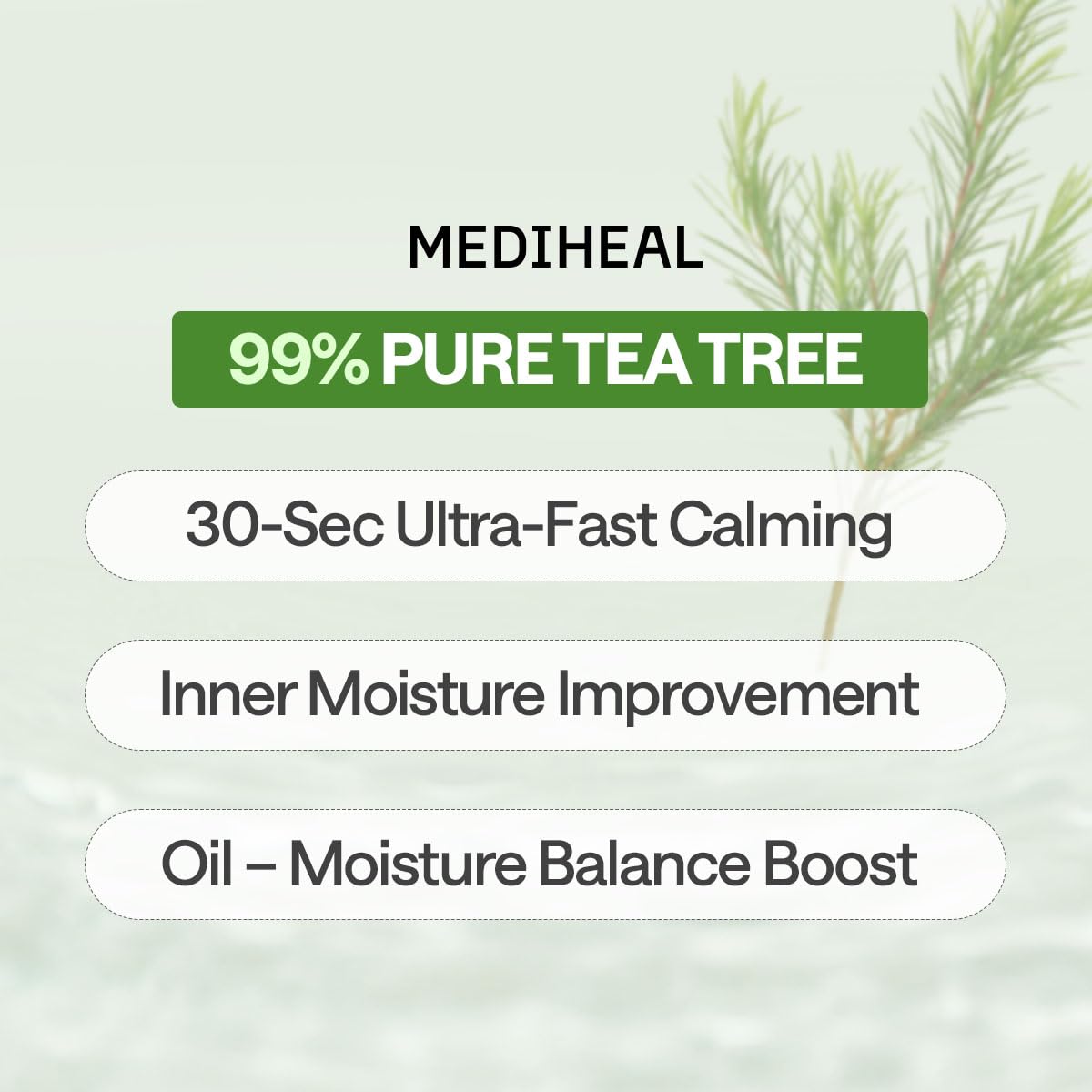 Mediheal Tea Tree Essential Mask – Calming Sheet Mask with Tea Tree, Centella, and Chamomile | Wholesale K-Beauty (Pack of 10)