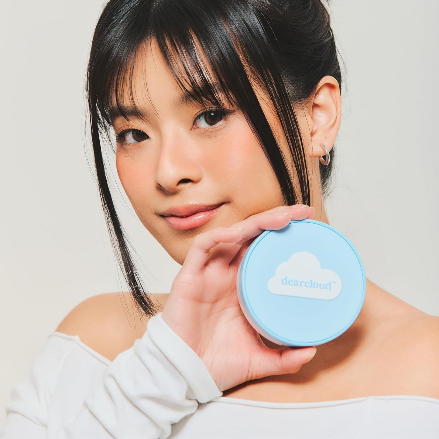Dearcloud Dear Sun Perfecting SPF Cushion — Color-Adapting Zinc + Cica Sunscreen — Wholesale K-Beauty