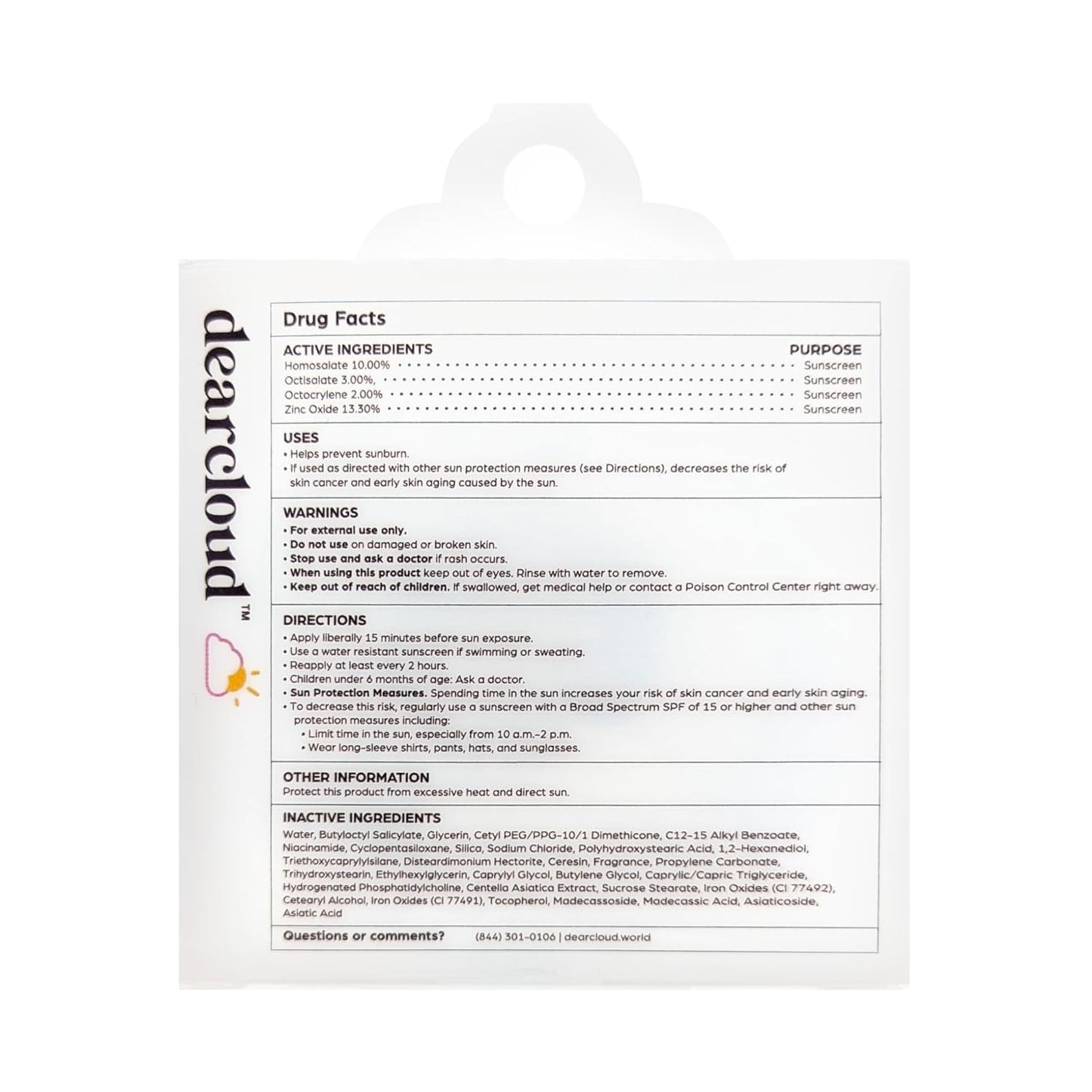 Dearcloud Dear Sun Perfecting SPF Cushion — Color-Adapting Zinc + Cica Sunscreen — Wholesale K-Beauty