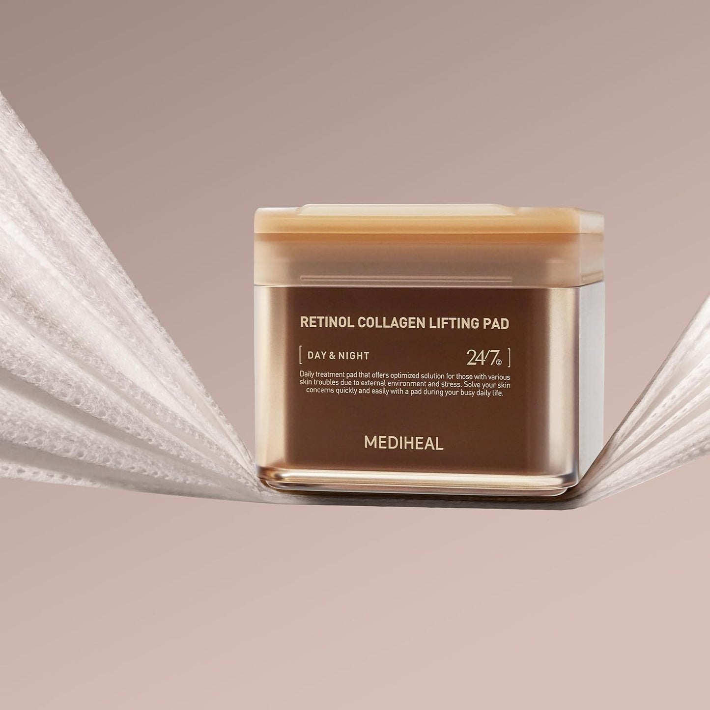 Mediheal Retinol Collagen Lifting Toner Pad – Firming Vegan Pads with Pure Retinol & Dual Collagen | Wholesale K-Beauty