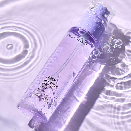 AURAS Fresh Sprinkle Serum Mist 60ml – Oxygen Bubble Glow Mist with Bakuchiol, Collagen, Vitamin C, Glutathione | Wholesale K-Beauty