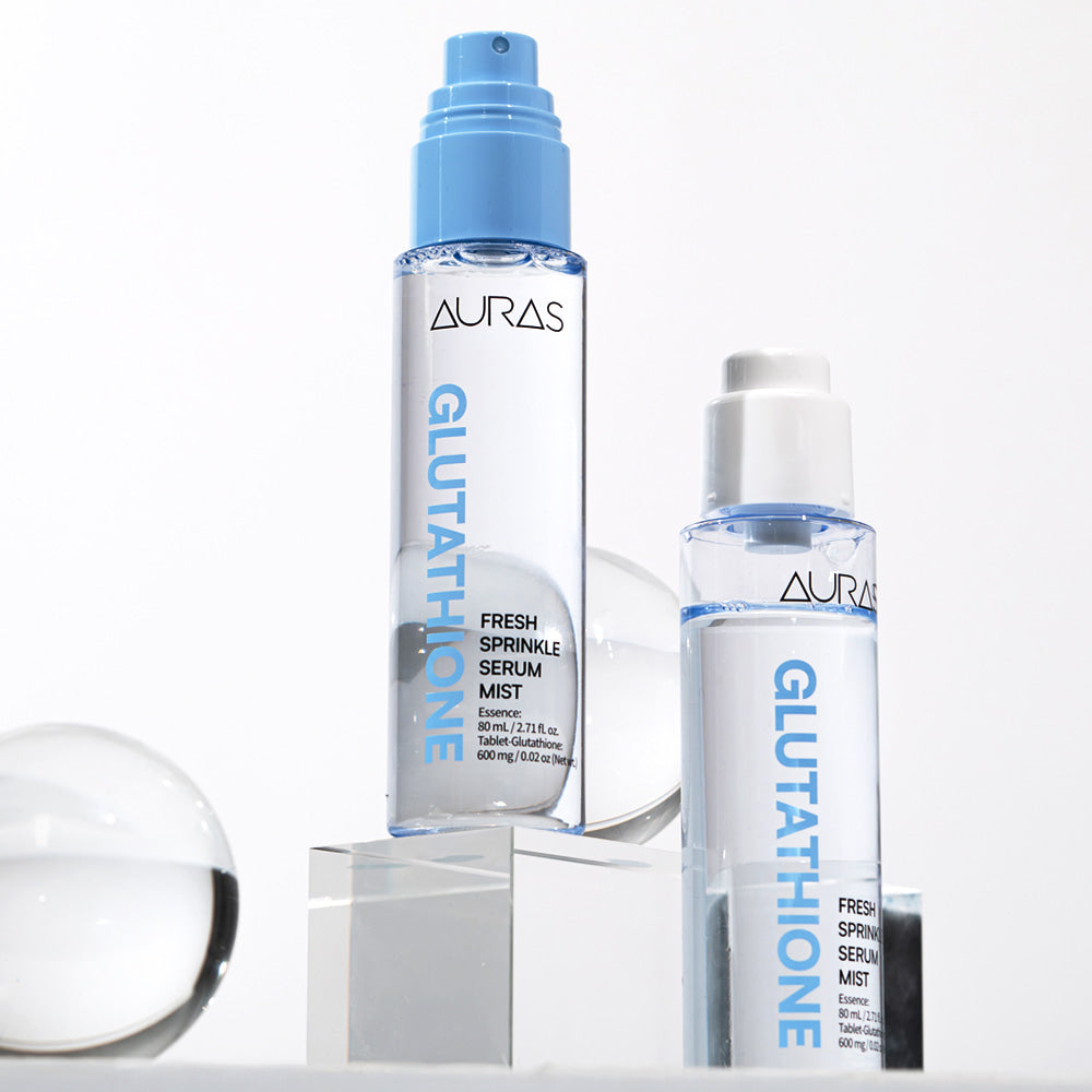 AURAS Fresh Sprinkle Serum Mist 60ml – Oxygen Bubble Glow Mist with Bakuchiol, Collagen, Vitamin C, Glutathione | Wholesale K-Beauty