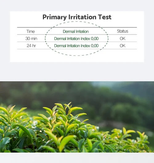 Huecalm - Clinical test results show 0.00 dermal irritation index at 30 min and 24 hr for Waterful Toner Pads.