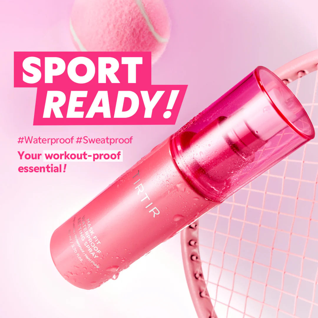 TIRTIR Mask Fit Waterproof Setting Spray - Semi-Matte Finish 24H Long-Lasting Sweat-proof Water-Resistant Makeup Fixer | Wholesale K-Beauty