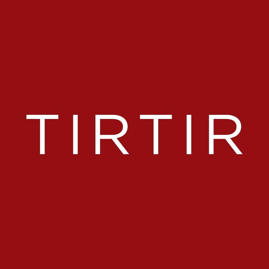 TIRTIR brand logo on red background, used for Korean skincare collection cover