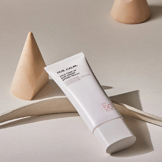 Hue Calm Mild Tone Up Sun Cream SPF50+ PA++++ | Vegan, Tone-Up Glow, Sensitive Skin | Wholesale K-Beauty
