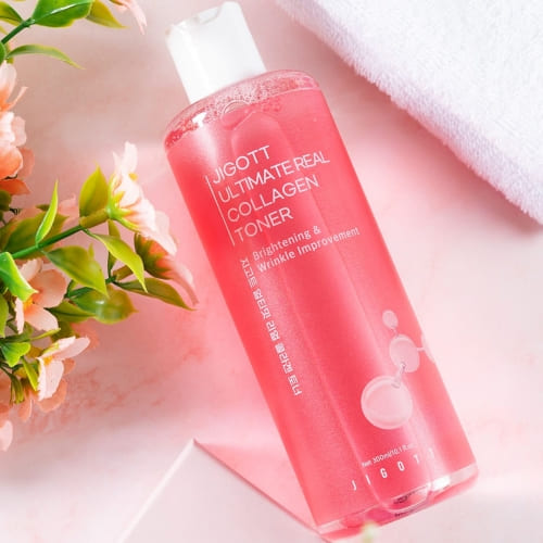 Jigott Ultimate Real Collagen Toner — Firming + Brightening — Hydrolyzed Collagen & Niacinamide — Wholesale K-Beauty