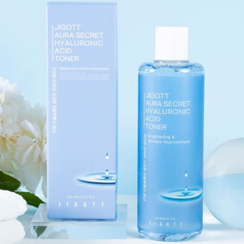 Jigott Daily Fresh Hyaluronic Acid Toner — Deep Hydration + Skin Elasticity — 10,000 ppm Sodium Hyaluronate — Wholesale K-Beauty