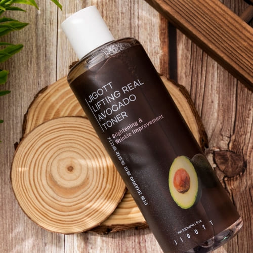 Jigott Daily Fresh Real Avocado Toner — Nourishing + Firming — Avocado Fruit Extract & Niacinamide — Wholesale K-Beauty