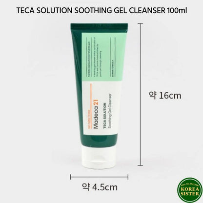 MADECA21 TECA Solution Soothing Gel Cleanser 100ml – TECA & Centella Calming Facial Cleanser – Wholesale K-Beauty