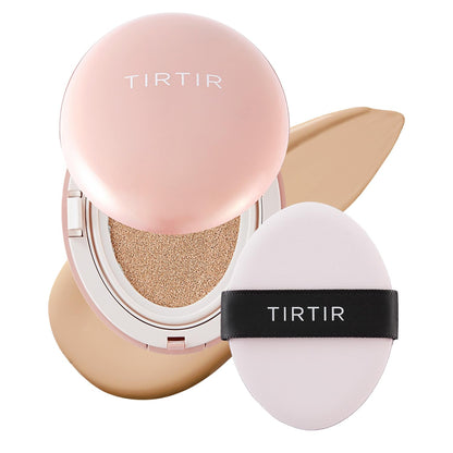 TIRTIR Pink Cushion Foundation - Full Coverage + Matte Finish + Long Wear - Wholesale K-Beauty