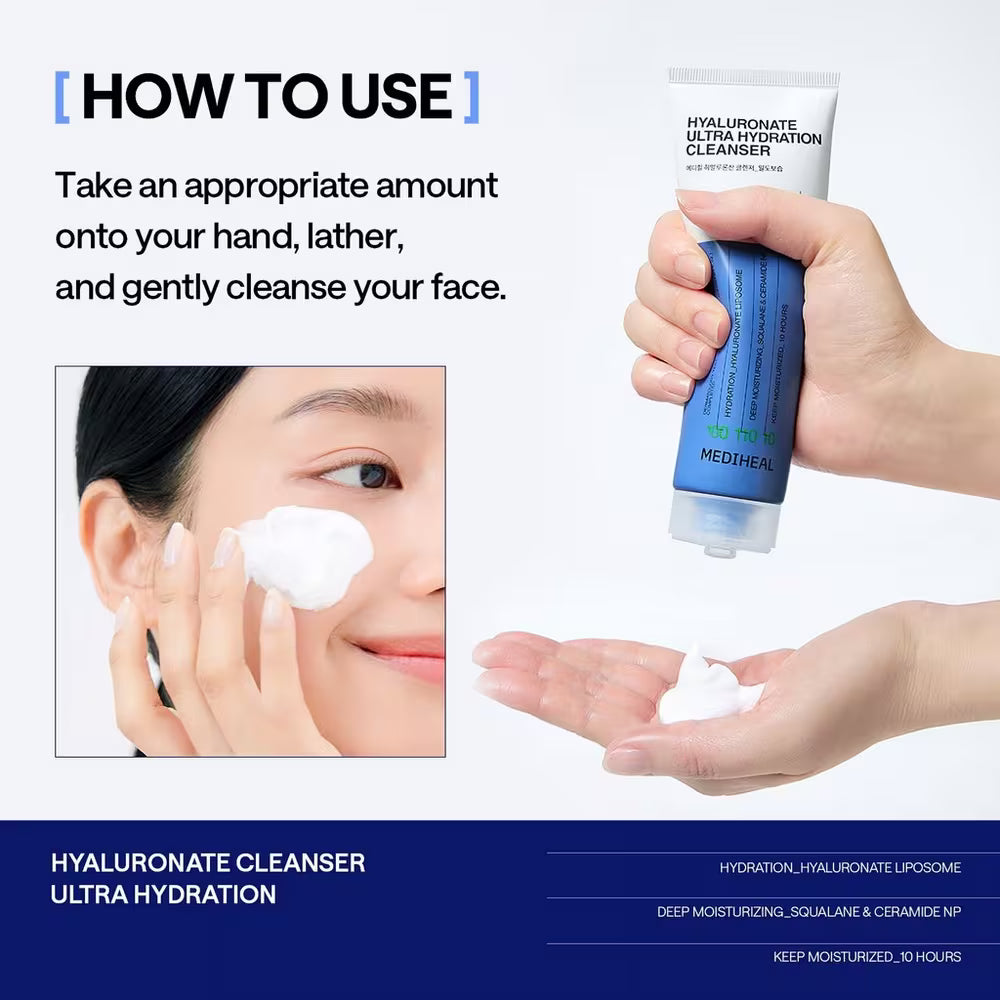 Mediheal Hyaluronate Ultra Hydration Cleanser | Wholesale K-Beauty