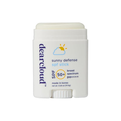 dearcloud – Sunny Defense Sunscreen Stick SPF 50+ PA++++ – Vegan Korean Face Sunscreen with Hyaluronic Acid & Cica – Travel Size – Wholesale K-Beauty