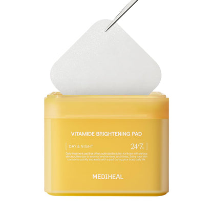 Mediheal Vitamide Brightening Toner Pad – Vegan Radiance Pads with Niacinamide & Sea Buckthorn | Wholesale K-Beauty