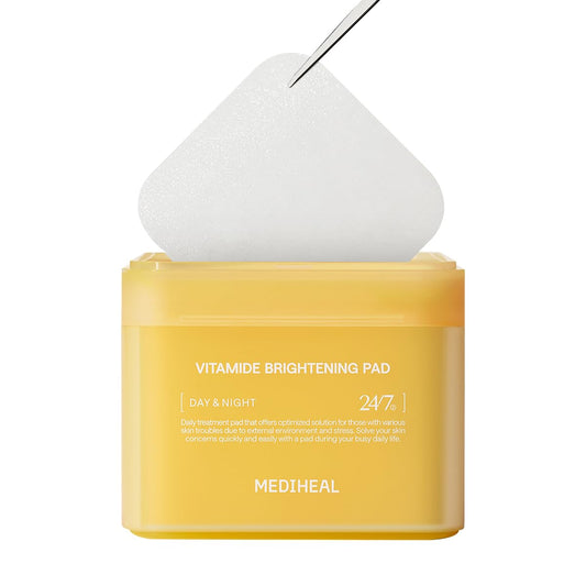 Mediheal Vitamide Brightening Toner Pad – Vegan Radiance Pads with Niacinamide & Sea Buckthorn | Wholesale K-Beauty