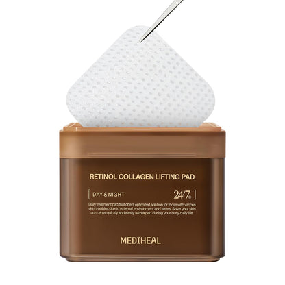 Mediheal Retinol Collagen Lifting Toner Pad – Firming Vegan Pads with Pure Retinol & Dual Collagen | Wholesale K-Beauty