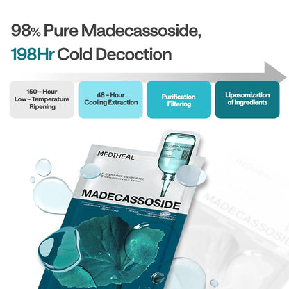 Mediheal Madecassoside Blemish Repair Mask – 98% Cica + Hydration + Soothing – Wholesale K-Beauty (Pack of 10)