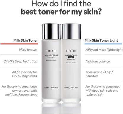 TIRTIR Milk Skin Toner Light (150mL) | Wholesale K-Beauty