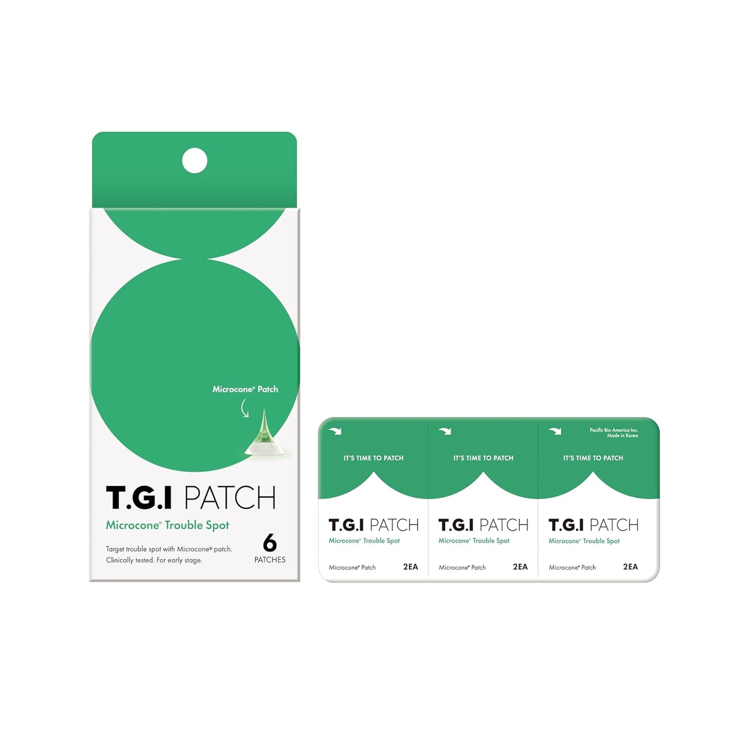 TGI PATCH Microcone Trouble Spot - Patches for Early Stage of Skin Trouble - Invisible (6pc) | Wholsale K-Beauty