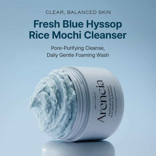 Arencia Fresh Blue Hyssop Rice Mochi Cleanser 4.23oz | Wholsale K-Beauty