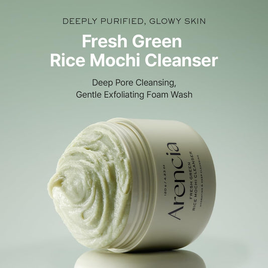 Arencia Fresh Green Rice Mochi Cleanser 4.23oz | Wholsale K-Beauty