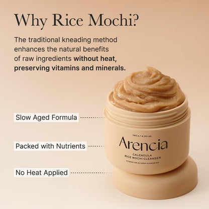 Arencia Calendula Rice Mochi Cleanser 4.23oz | Wholsale K-Beauty