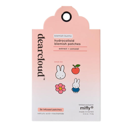Dearcloud x Miffy Blemish Patch — 36ct Spot Treatment with Salicylic Acid & Niacinamide — Wholesale K-Beauty