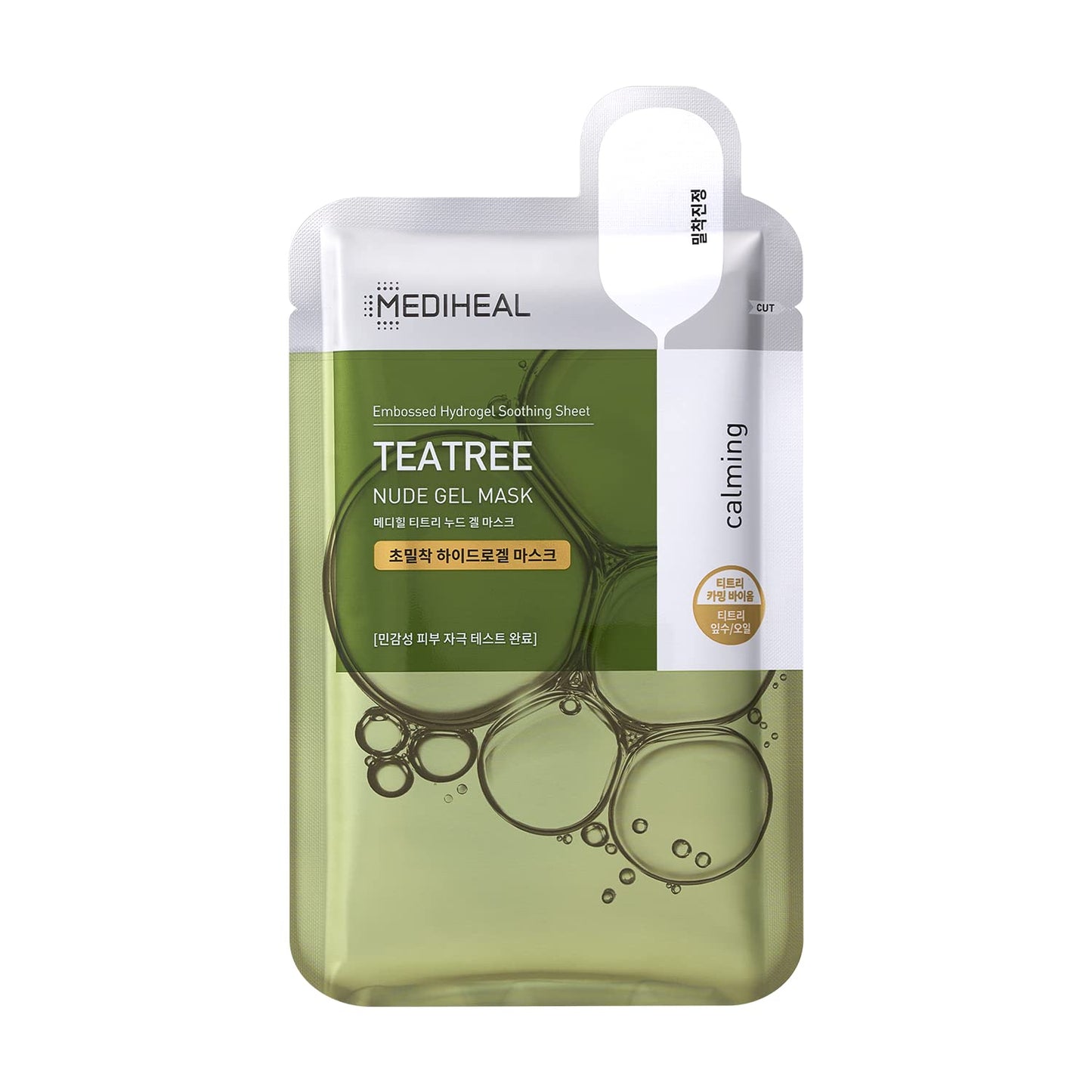 Mediheal Teatree Nude Gel Mask (Pack of 10) - Transparent Hydrogel Sheet | Wholesale K-Beauty