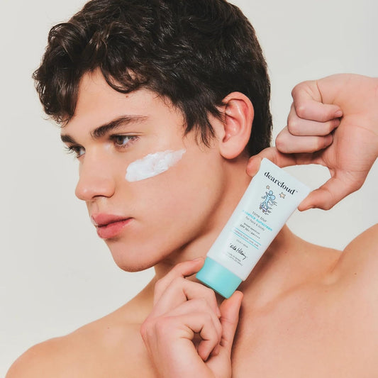 Dearcloud x Keith Haring Tone Blur Essence Sunscreen SPF 50 — Vegan Primer + UV Protection — Wholesale K-Beauty