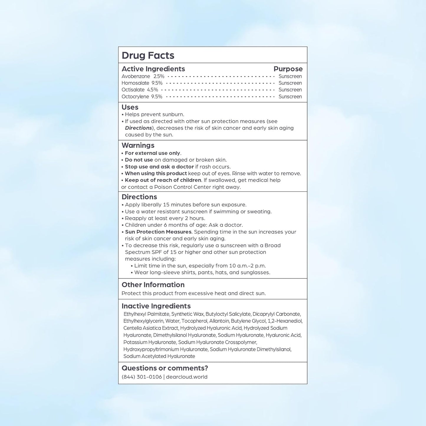 dearcloud – Sunny Defense Sunscreen Stick SPF 50+ PA++++ – Vegan Korean Face Sunscreen with Hyaluronic Acid & Cica – Travel Size – Wholesale K-Beauty