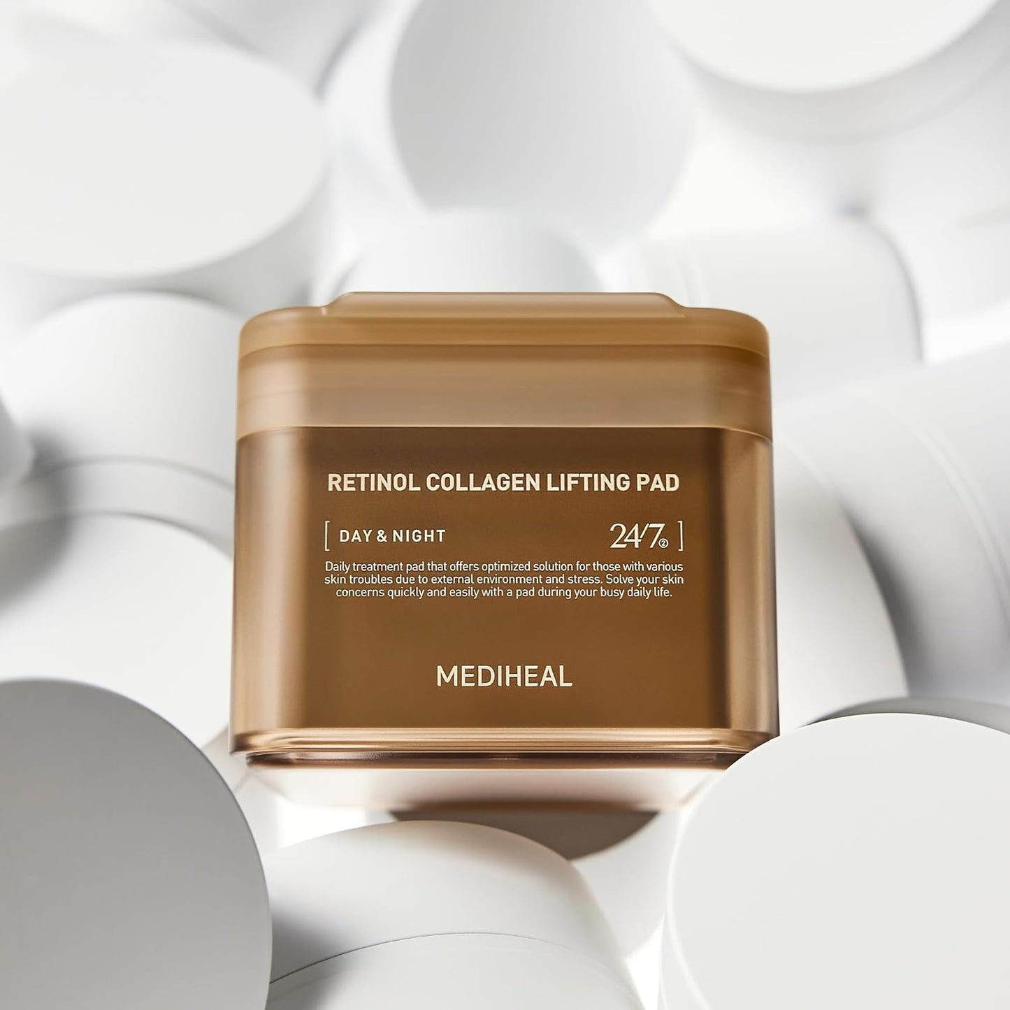 Mediheal Retinol Collagen Lifting Toner Pad – Firming Vegan Pads with Pure Retinol & Dual Collagen | Wholesale K-Beauty