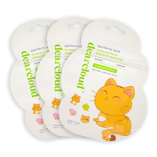 Dearcloud Blemish Patch — Purrfectly Pure 36ct with Salicylic Acid + Tea Tree — Wholesale K-Beauty