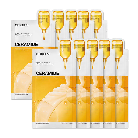 Mediheal Ceramide Essential Mask – 4X Ceramide + Moisture Barrier Repair – Wholesale K-Beauty (Pack of 10)