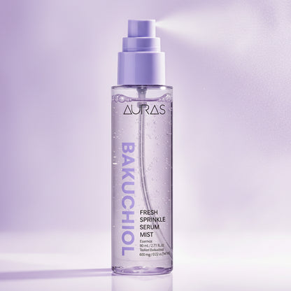 AURAS Fresh Sprinkle Serum Mist 60ml – Oxygen Bubble Glow Mist with Bakuchiol, Collagen, Vitamin C, Glutathione | Wholesale K-Beauty