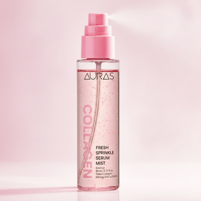 AURAS Fresh Sprinkle Serum Mist 60ml – Oxygen Bubble Glow Mist with Bakuchiol, Collagen, Vitamin C, Glutathione | Wholesale K-Beauty